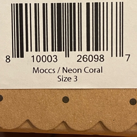 Sweet N Swag Kids Coral Moccasin Shoes size 3 - Picture 5 of 5